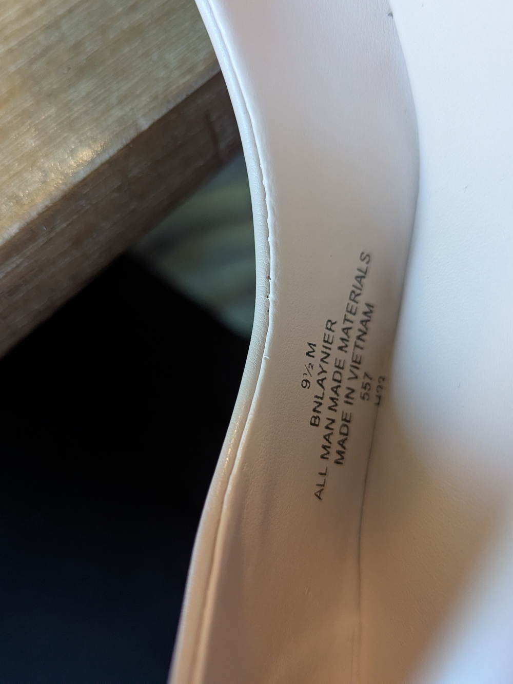 Bandolino Two-Tone Nude and Black Cap-Toe Pumps - Picture 9 of 13